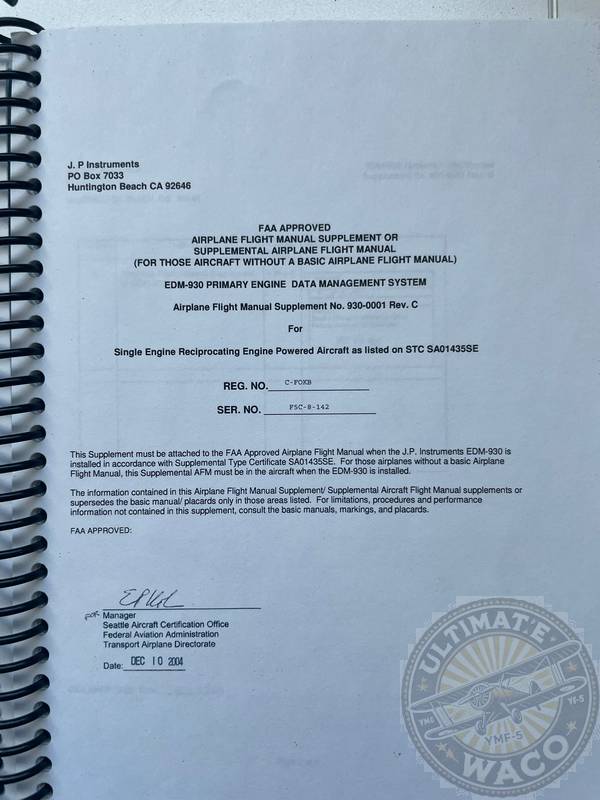 Waco YMF-5C C-FOKB document